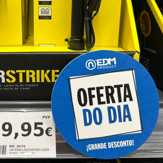 oferta do dia figurine à bascule, fond bleu marine, ø10 cm