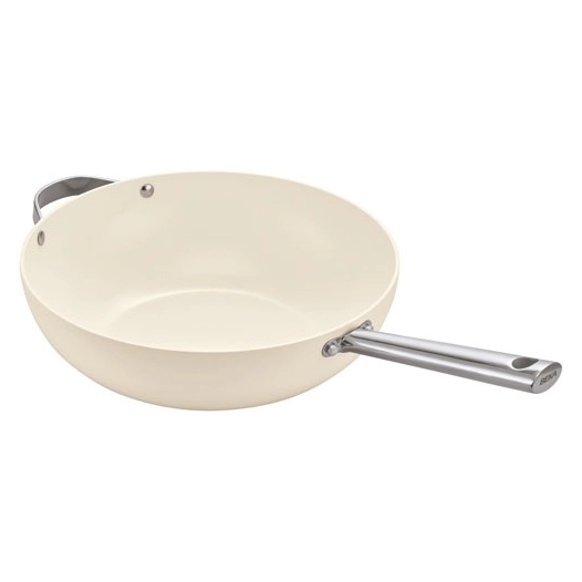 cicla poele wok alu 30cm creme - beka