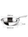 trichef poele inox 28cm - lacor france