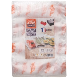 lot 50 sacs conservation sous-vide gaufrã©s 28x40? le parfait - berlin packaging france