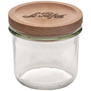 bocal stockage le parfait couvercle bois 255 ml - berlin packaging france