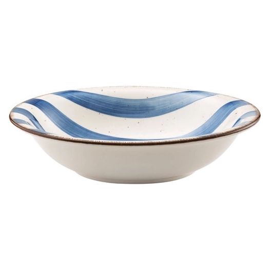 assiette salade & pates bleu persan rivage - amefa medard de noblat