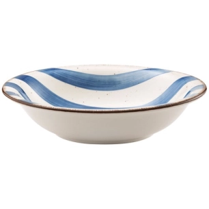 assiette salade & pates bleu persan rivage - amefa medard de noblat