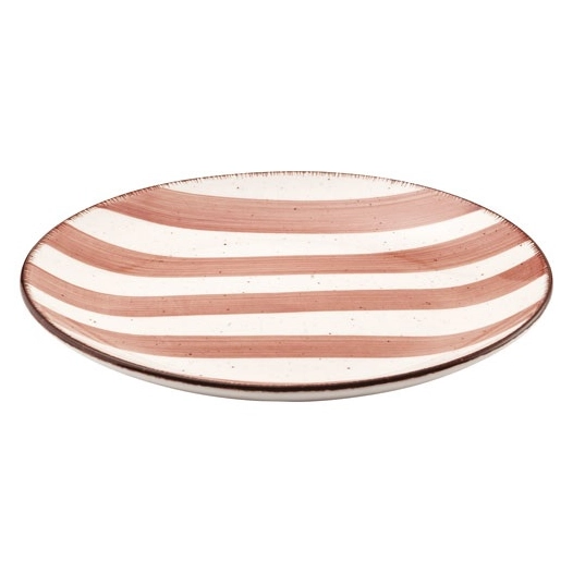assiette dessert rose poudre rivage - amefa medard de noblat