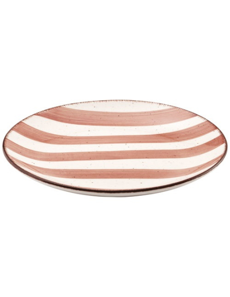 6 assiette dessert rose poudre rivage - amefa medard de noblat