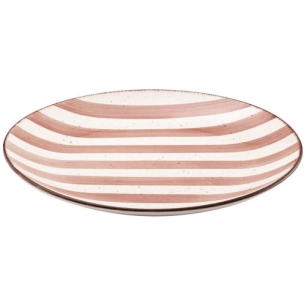 assiette plate rose poudre rivage - amefa medard de noblat