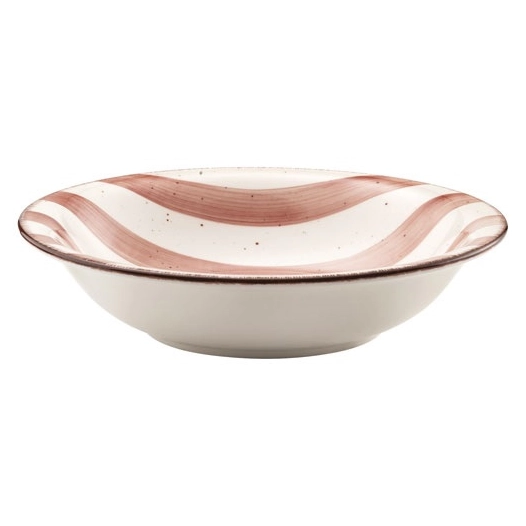 assiette salade & pates rose poudre rivage - amefa medard de noblat