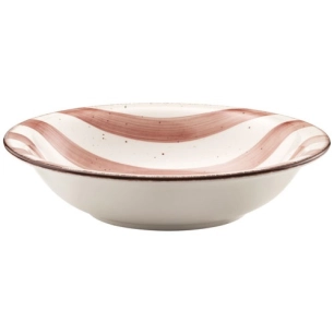 assiette salade & pates rose poudre rivage - amefa medard de noblat