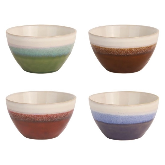 set 4 bols coloris assortis fuji - amefa medard de noblat