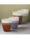 set 4 mugs coloris assortis fuji - amefa medard de noblat