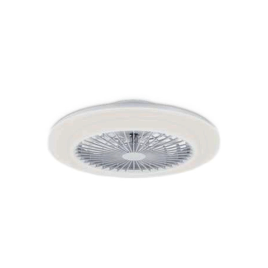 ventilateur de plafond, led rgb, dc 20 w + 40 w, modèle amigo, blanc, ø48 cm