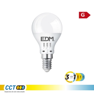 ampoule led sphérique p45 e14, 6 w, 500 lm, 3cct, ø 45 x 87 mm