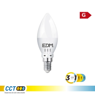 ampoule led bougie b35 e14, 6 w, 500 lm, 3cct, ø35 x 106 mm