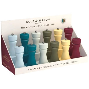 kenton moulin sel poivre display 12 6 colori assortis - cole et mason emile and co