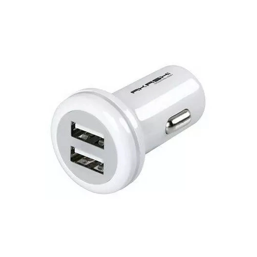 prise al/cigares 2usb x 2.4a blanc - akashi