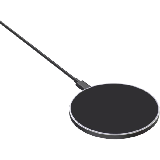 chargeur rapide sans fil 15w noir - akashi