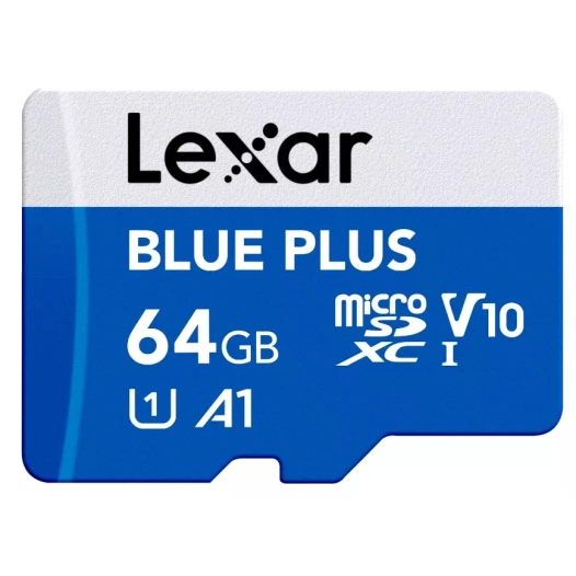 microsdxc blue plus 64g v30 - lexar