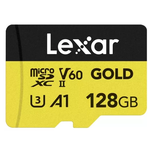 microsdxc gold uhs-ii 128gb v60 - lexar
