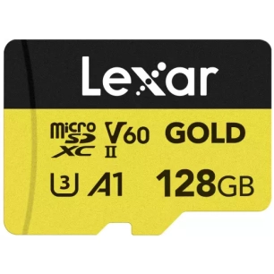 microsdxc gold uhs-ii 128gb v60 - lexar