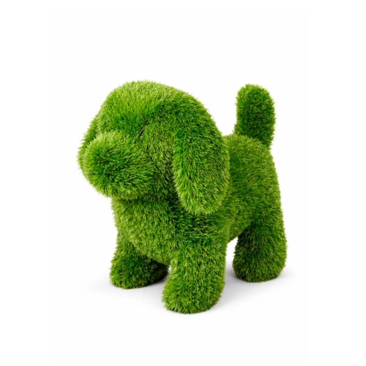 figurine pelouse chien, 23 x 35 x 33 cm