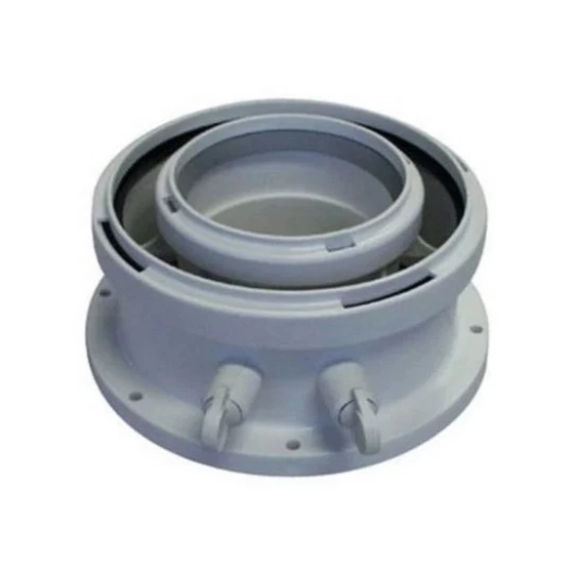 Adaptateur concentrique vertical avec prises de mesure diamètre 60/100 mm FC-CA60 AZB1093 - ELM LEBL