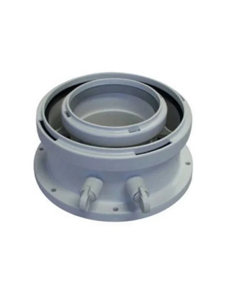 Adaptateur concentrique vertical avec prises de mesure diamètre 60/100 mm FC-CA60 AZB1093 - ELM LEBL