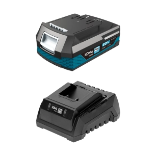 pack batterie li-ion 20 v 2,0 ah (08770) + chargeur 20 v 60 w (08772)