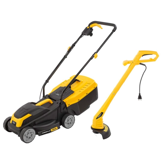 tondeuse à gazon 1300 w, largeur de coupe 320 mm + coupe-bordures 250 w