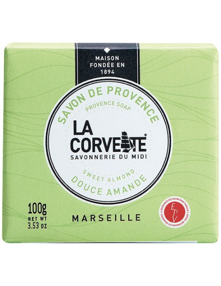 savon douce amande 100 g - compagnie du midi