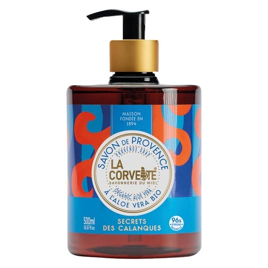 savon liquide secrets des calanques 500 ml - compagnie du midi