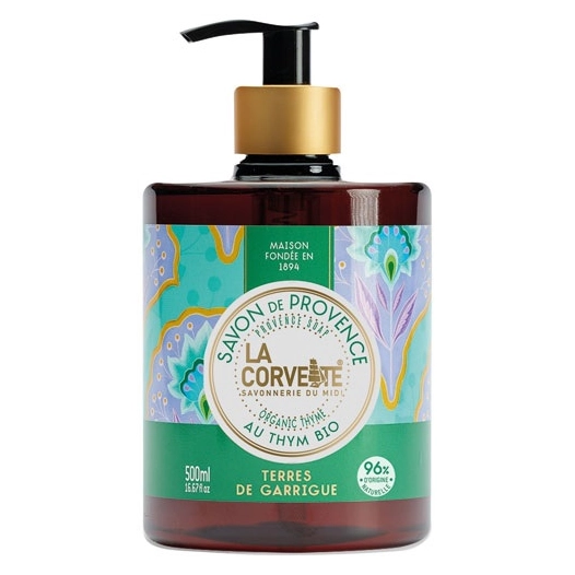 savon liquide terres de guarrigue 500 ml - compagnie du midi