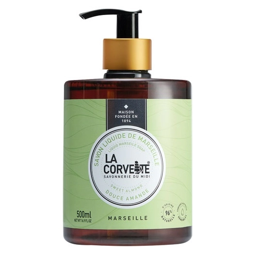 savon liquide douce amande 500 ml - compagnie du midi