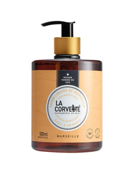 savon liquide ã©veil oranger 500 ml - compagnie du midi