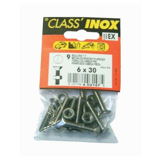 boulon tf inox a4 4x40 sc - vynex
