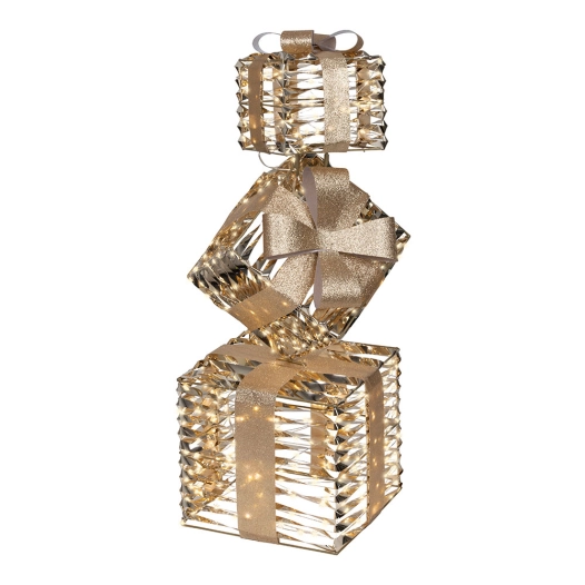 lampe led décorative d'extérieur en forme de boîte cadeau