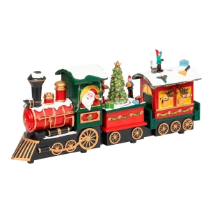 figurines de noël, locomotives à vapeur, modèles assortis