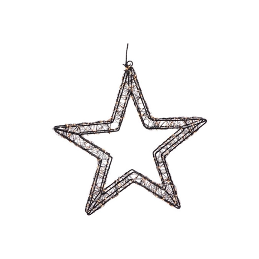 étoile 800 led noire 36 cm