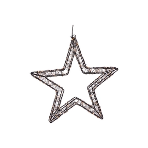 étoile 800 led noire 36 cm