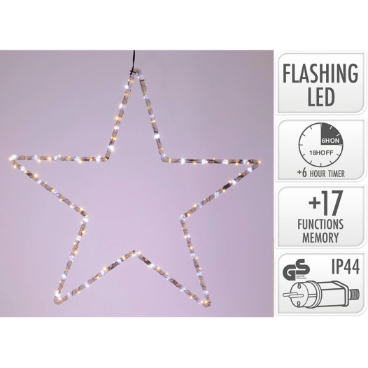 led étoile noire 56 cm