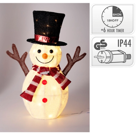 bonhomme de neige led d'extérieur 67 cm
