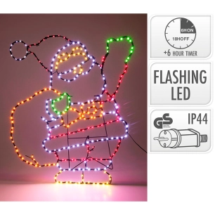 figurine led père noël 321 led 70 cm