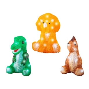 figurine de dinosaure led d'extérieur avec éclairage fixe, différents modèles
