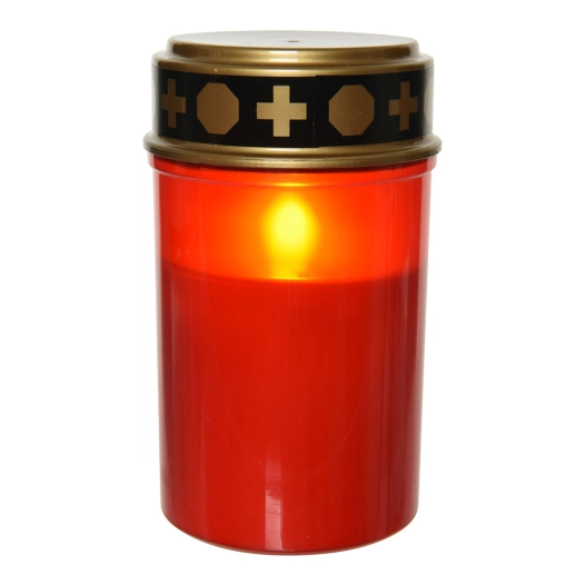 bougie funéraire (cimetière) avec lumière led à piles