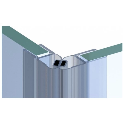 joint magnã©tique 45â° gauche pour fermeture porte angle droit 2,01 m - cqfd ld