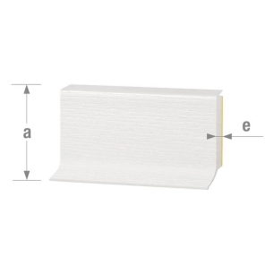 plinthe pvc adhã©sivã©e blanche 65 mm 2,50 m - cqfd ld