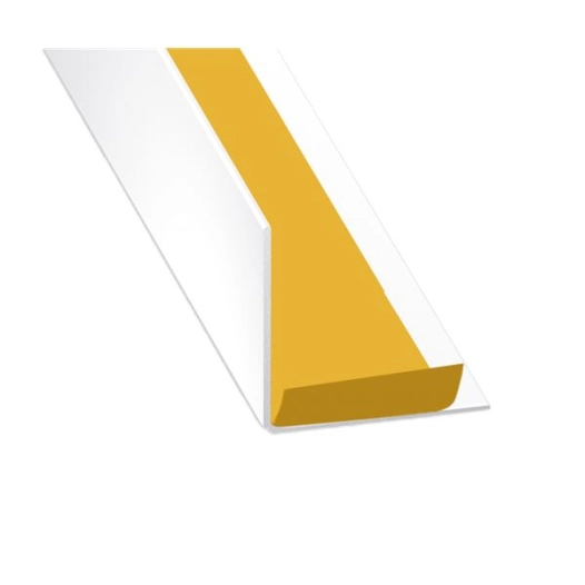 corniã¨re egale blanc rouleau pvc adhã©sif 2 x 2 x 0,4 cm - 2,60 m - cqfd ld