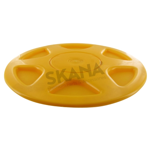enjoliveur jaune pour roue avant, origine stiga. 322110310/0, 3221103100