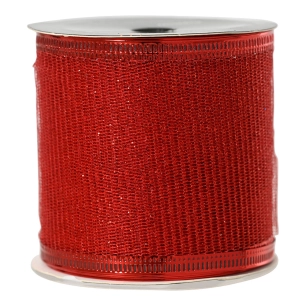 ruban rouge en polyester