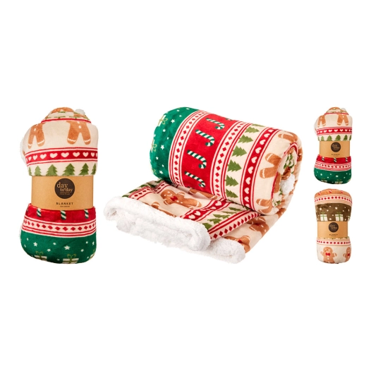 couverture de noël, modèles variés, 150 x 200 cm