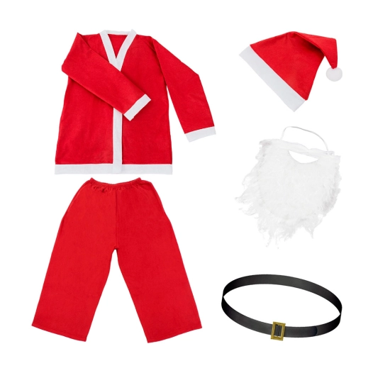 costume de père noël en 5 pièces